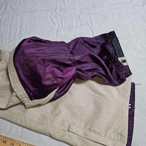 APERTURE, Tan Snowboard Pants, Flair Leg, Adjustable Waist Cargos, Medium - Picture 10 of 11